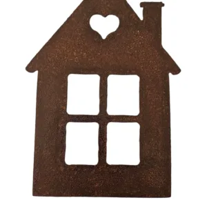 Colgador Decorativo Casa Oxidado