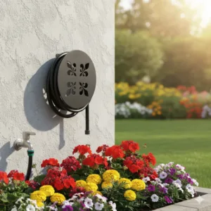 Porta Manguera 30cm Flor de Liz Decorativo