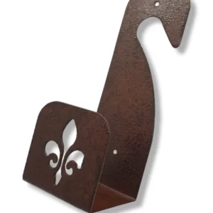 Perchero de Jardín Flor de Liz Oxidado