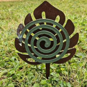 Hoja monstera Porta espiral estaca