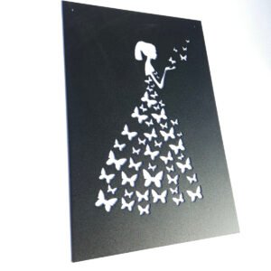 Mujer con Mariposas Cuadro